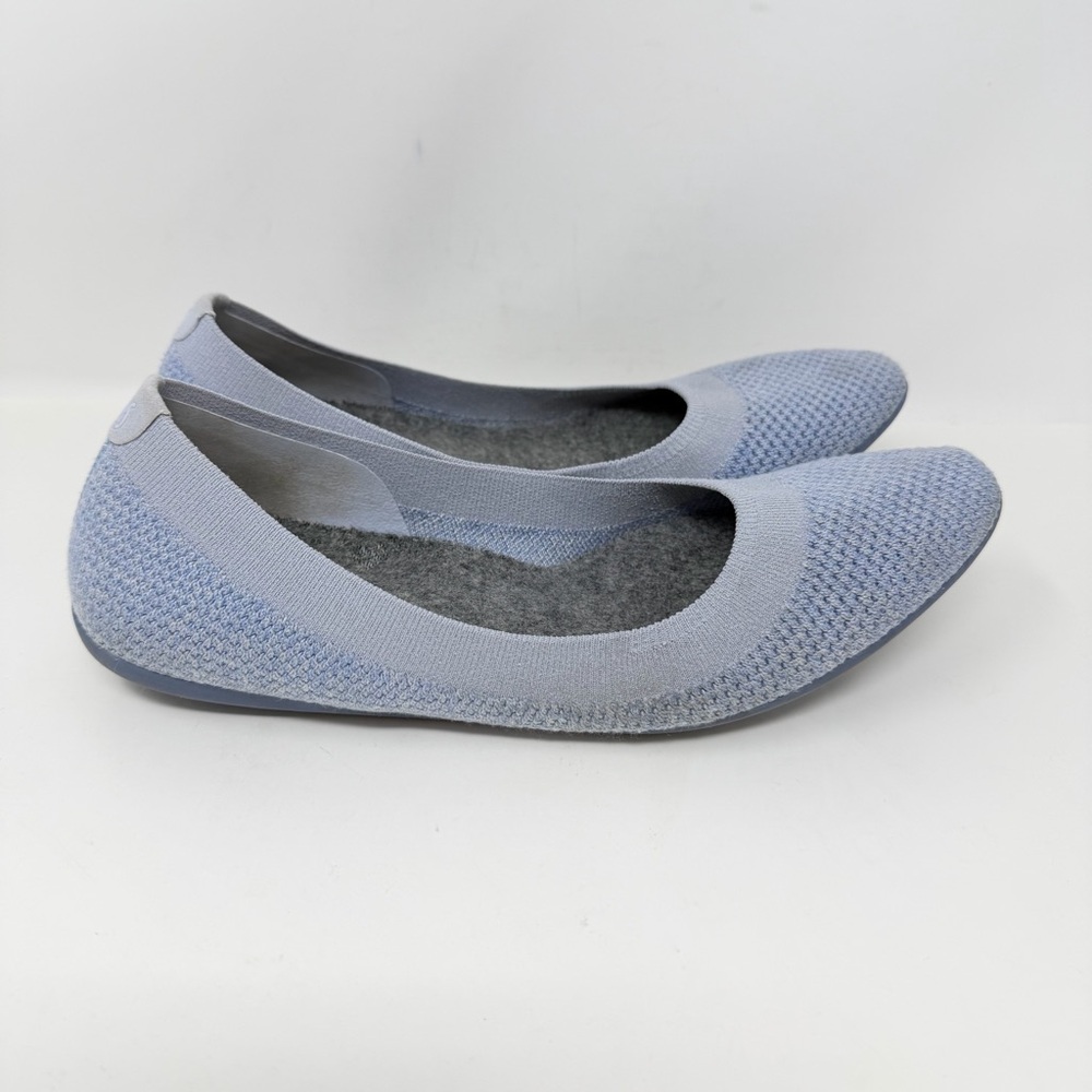 Allbirds Tree Breezer Knit Ballet Flats Shoes Light Blue Size 9